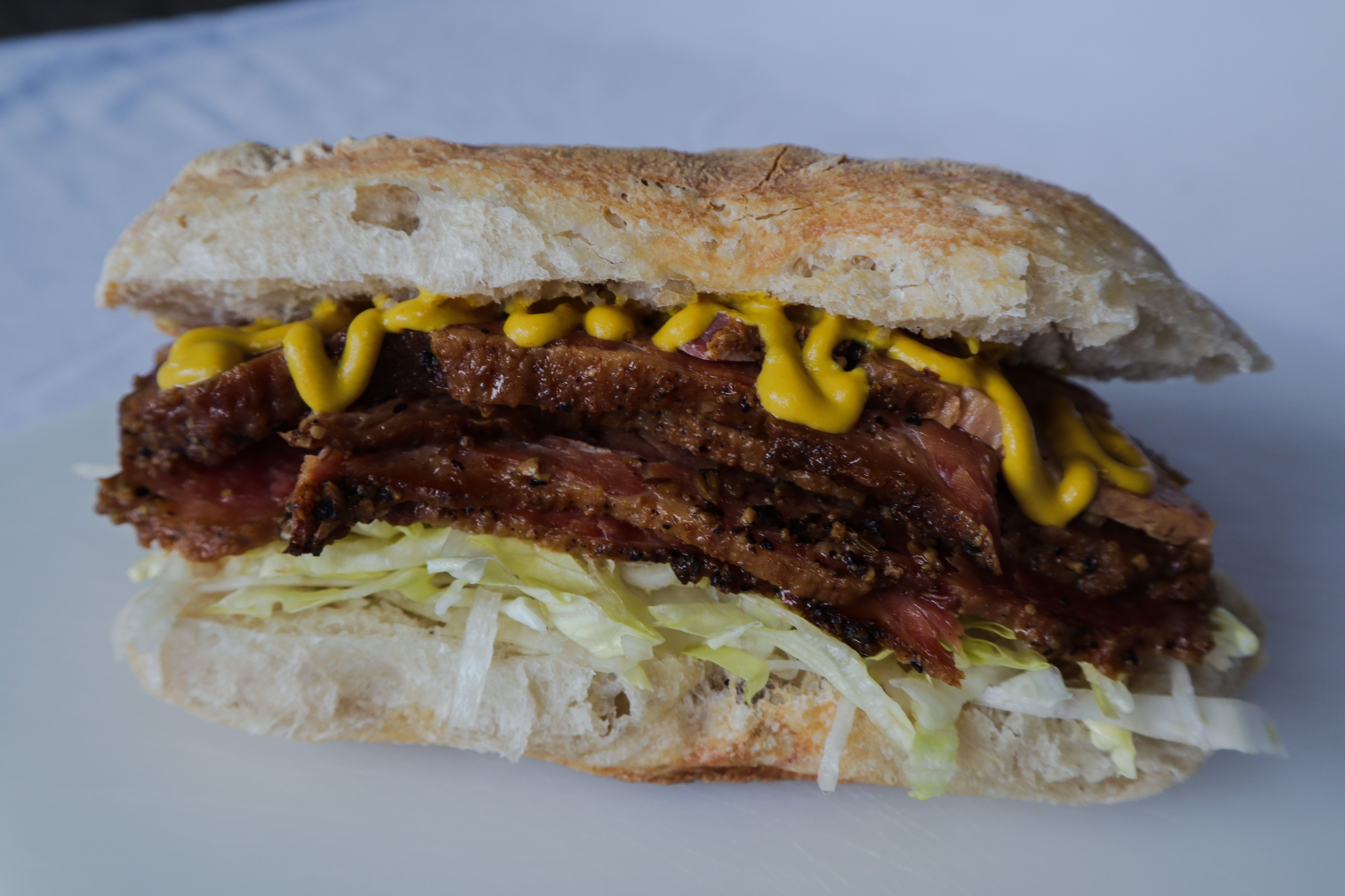 Montreal Smoked Meat on Ciabatta