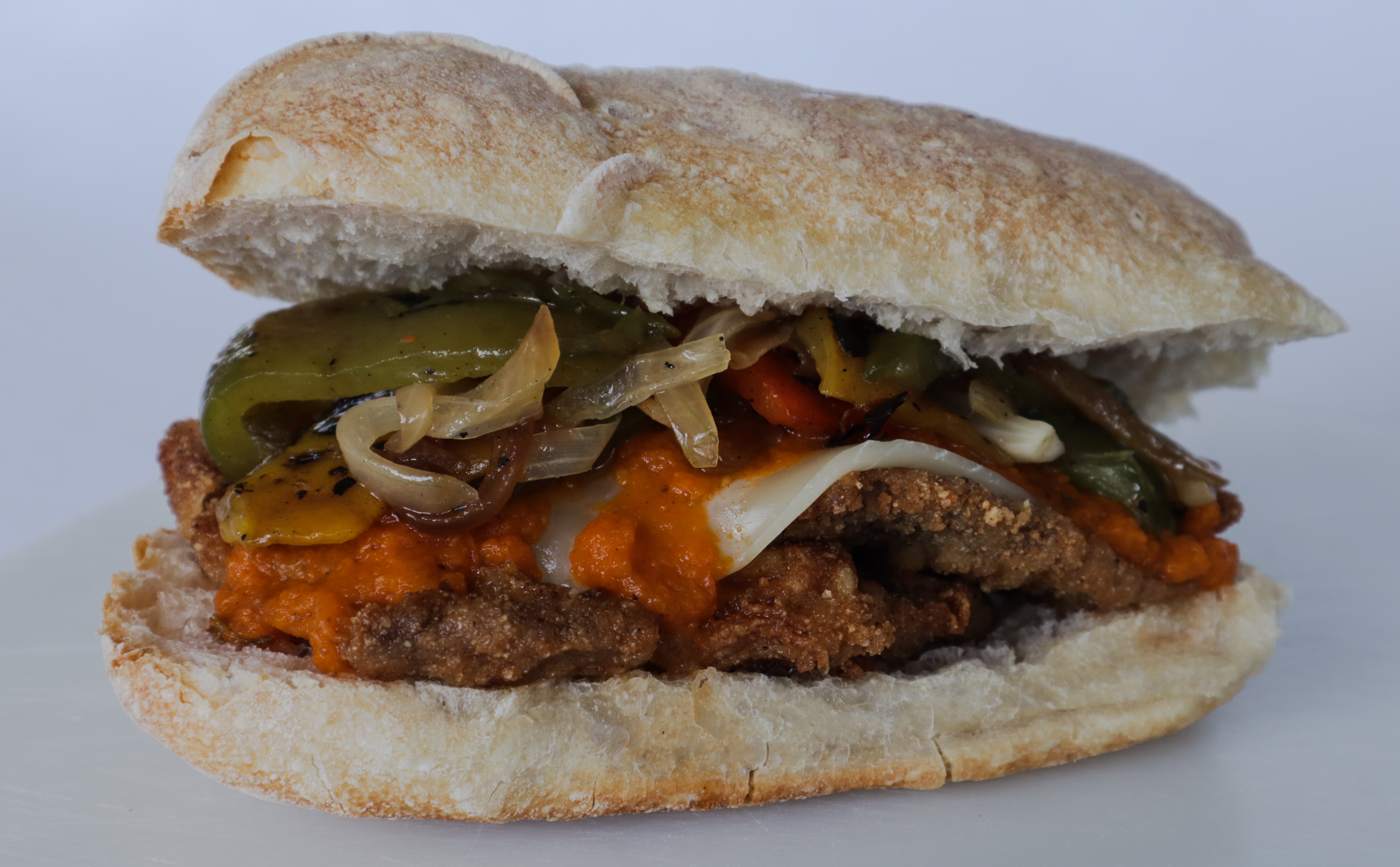 Veal Milanesa Provolone Sandwich